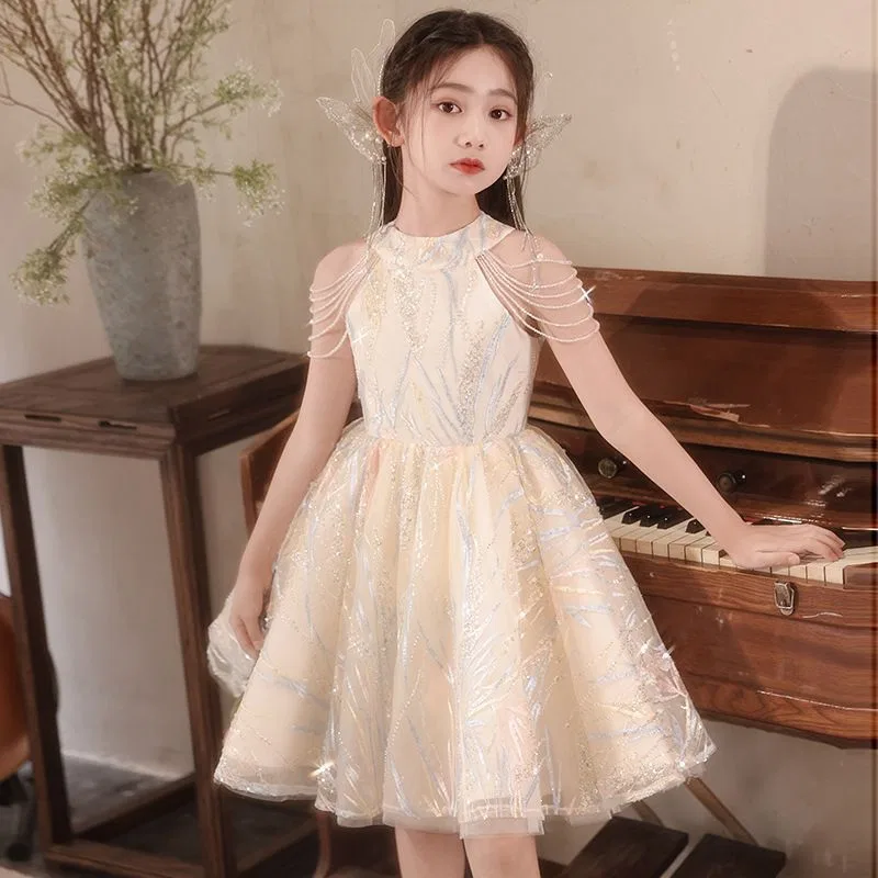 Детское платье с отложным воротником, миди, стрейч, Lapel Moderate Midi Skirt Stretch, YALU — фото 3