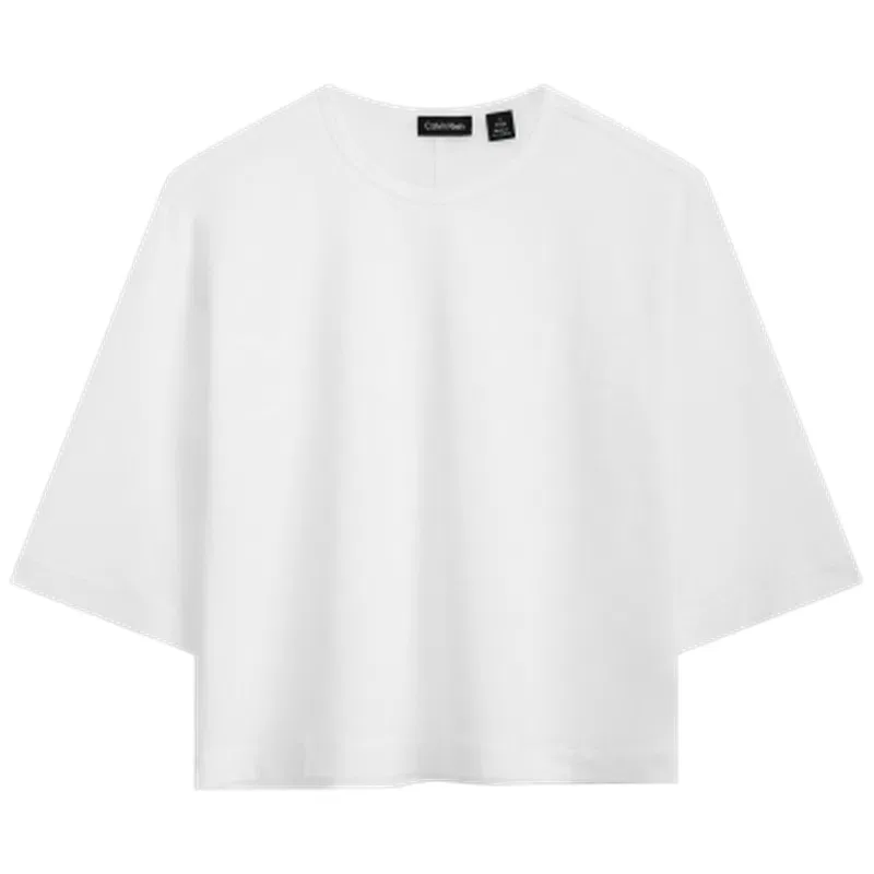 Женская футболка с круглым вырезом Calvin Klein, Moon White