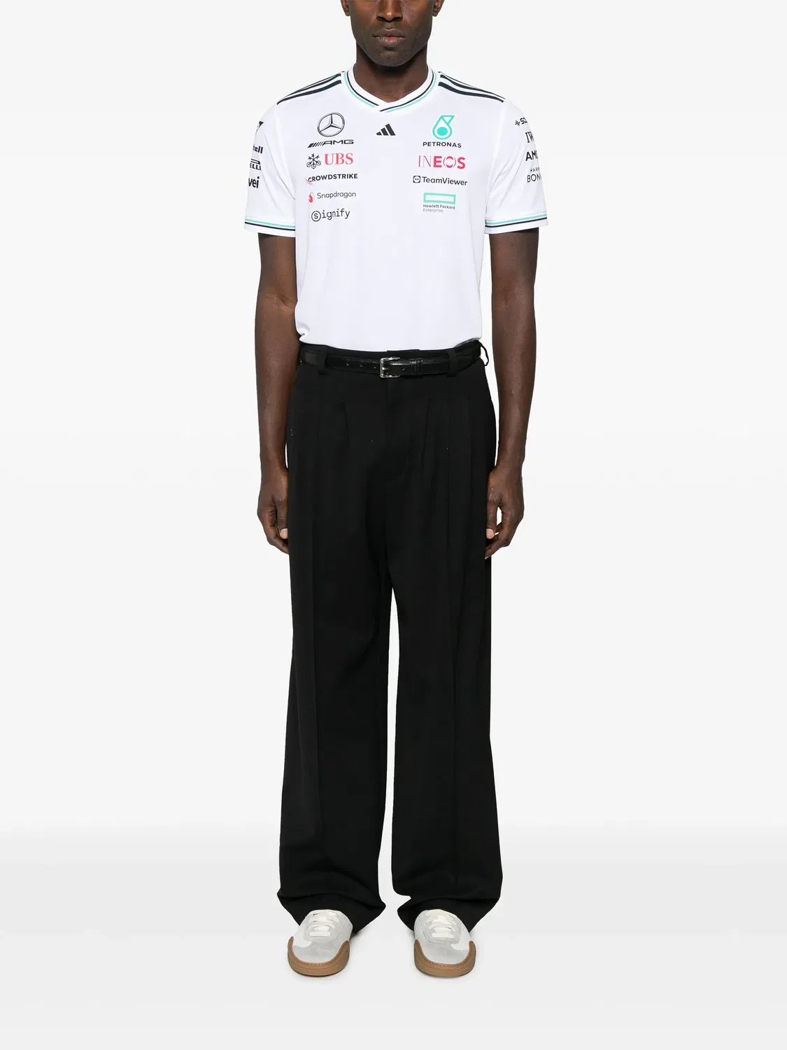 Футболка Mercedes-AMG Petronas F1 Team Adidas, белый — фото 3