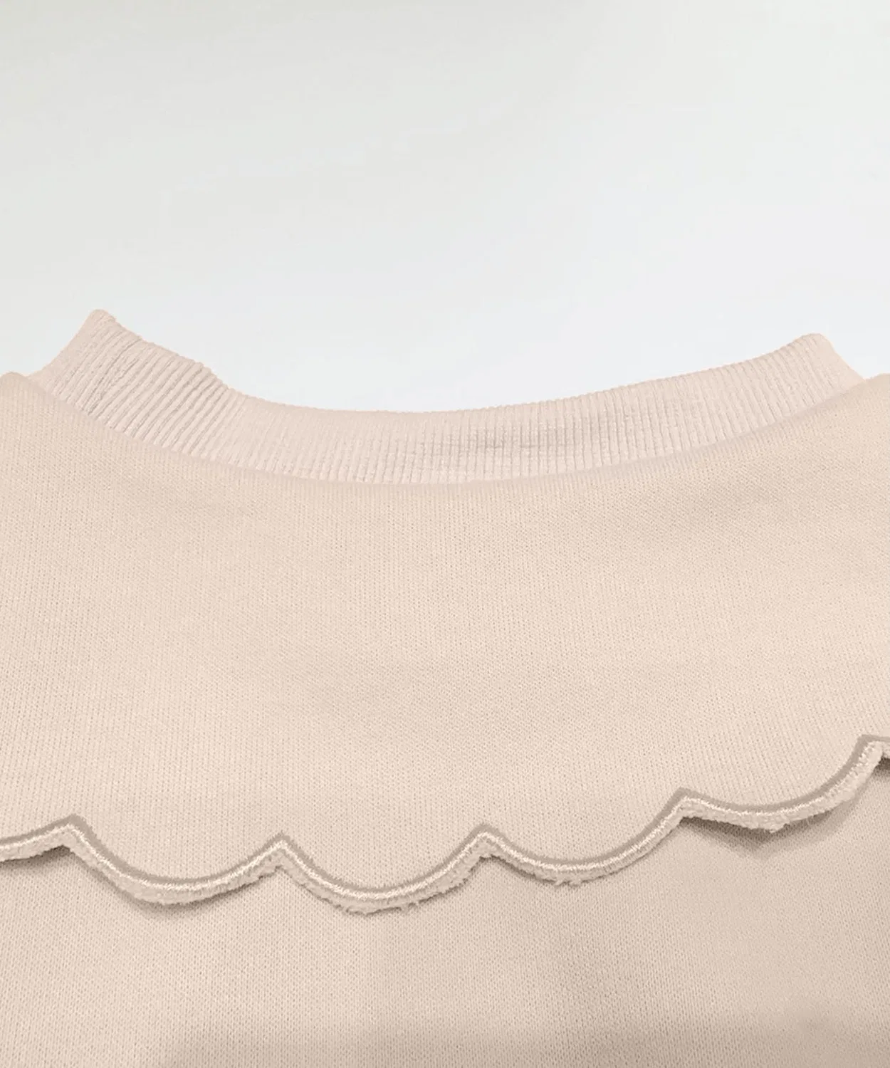 Детский свитшот для девочек с цветочным принтом и вышивкой aimoha, Off White — фото 3