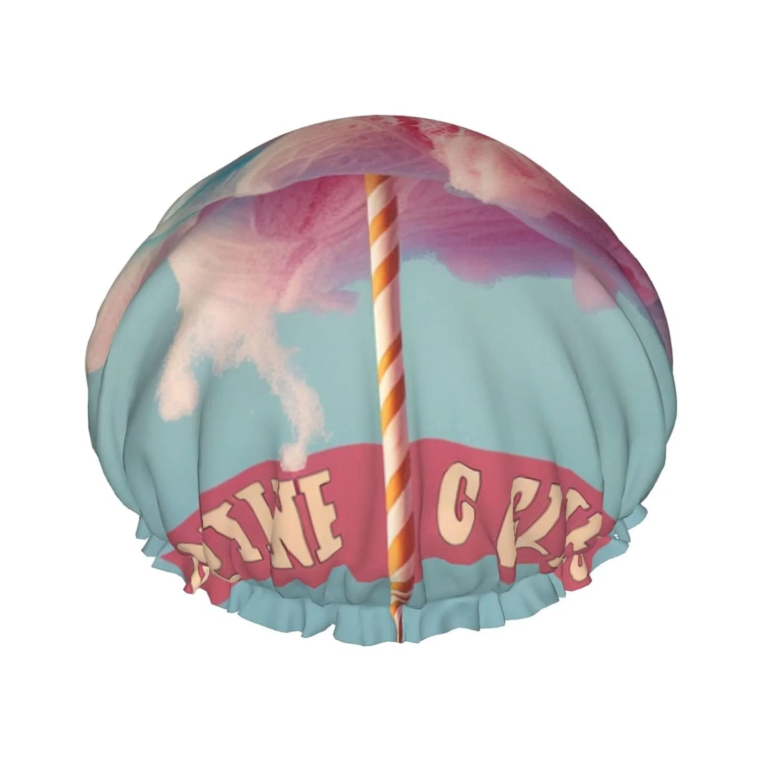 Двухслойная водонепроницаемая шапочка для душа с принтом Candy, BWWHCCTI, 27,7 см, Schwarz