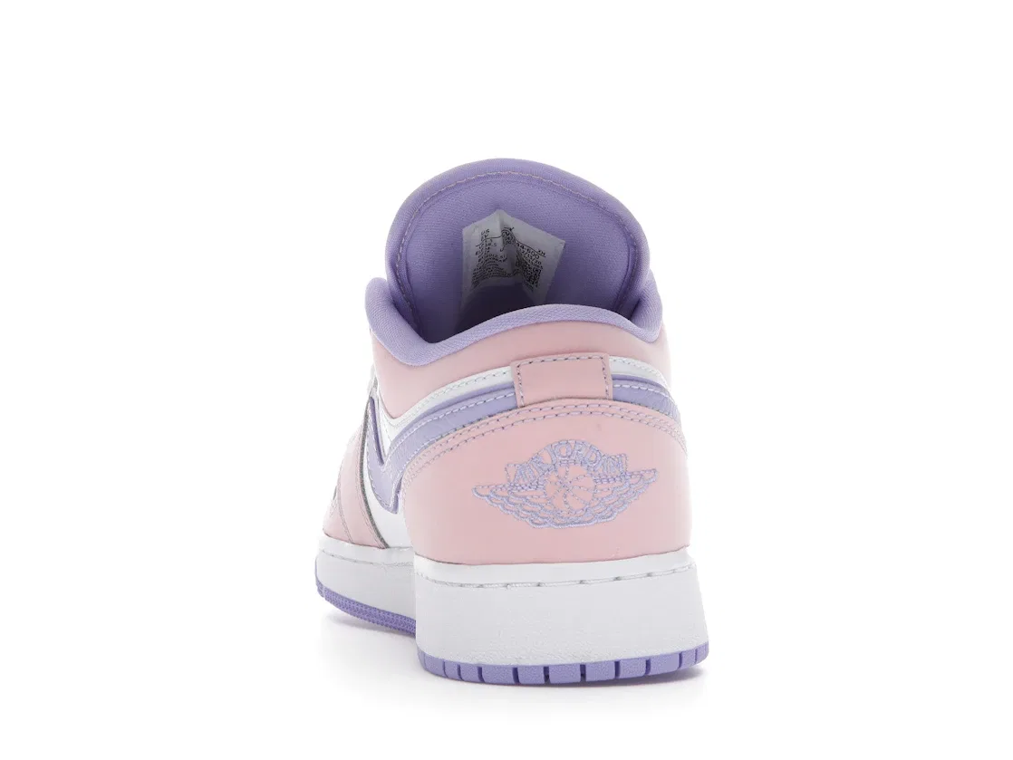 Детские кроссовки Lifestyle с брендовым дизайном Jordan 1 Low Jordan, Arctic Punch/Purple Pulse/White — фото 4