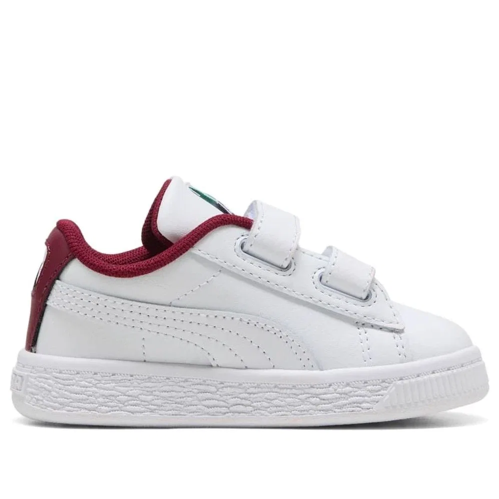 Детские кроссовки с кожаным верхом Suede 'White Team Regal Red' PUMA, Puma White/Team Regal Red — фото 2