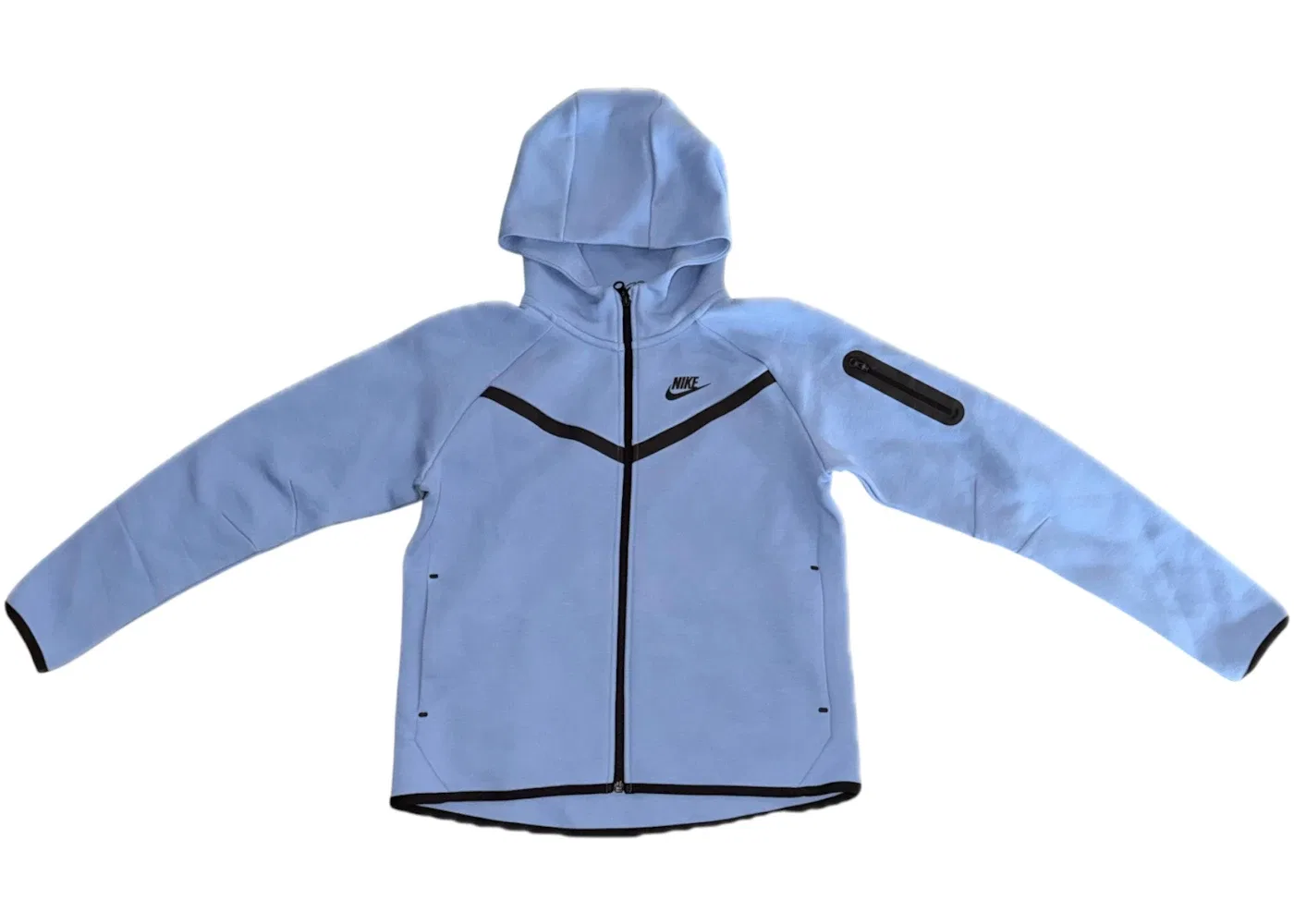 Детский комплект спортивный с капюшоном на молнии Nike Sportswear Tech Fleece, цвет Blue Beyond