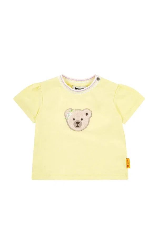 Футболка с принтом, хлопок, Set kurzarm aloha softbund Steiff wax yellow, желтый — фото 3