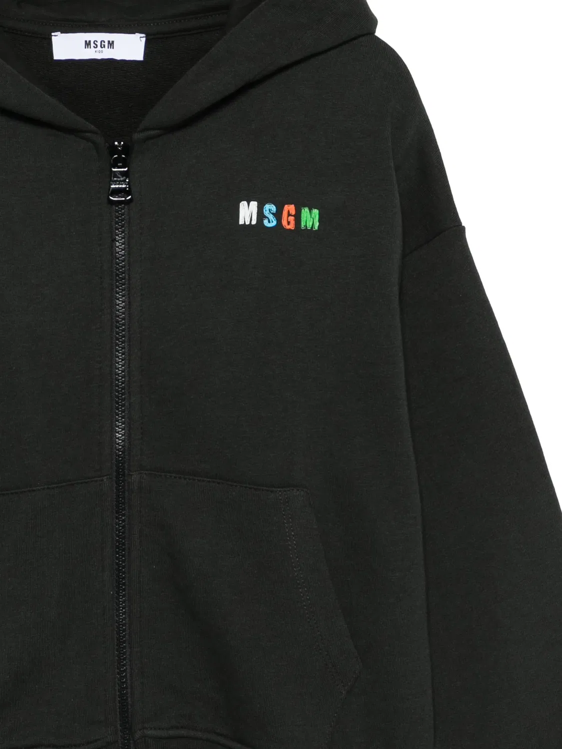Толстовка на молнии MSGM, черный — фото 2