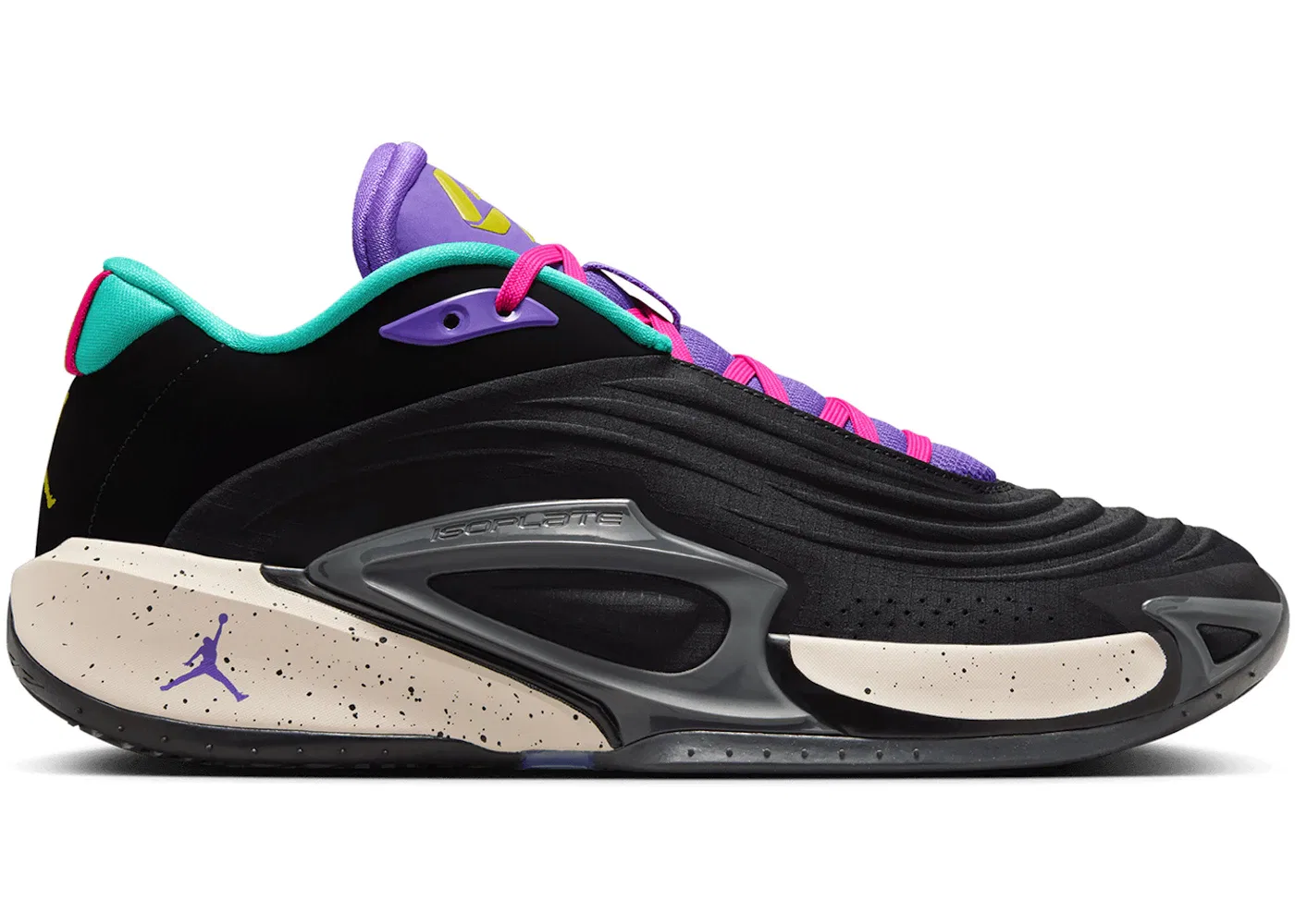 Детские кроссовки для баскетбола с амортизацией Jordan Luka 3 Jordan, Black/Hyper Jade/Hyper Teal/Pink Prime