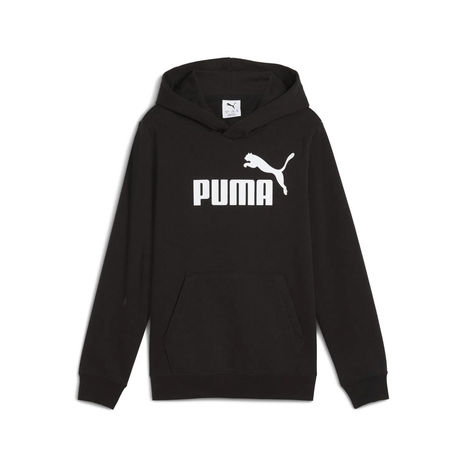 Детское худи с принтом ESS No.1 Logo Puma, Schwarz Weiss