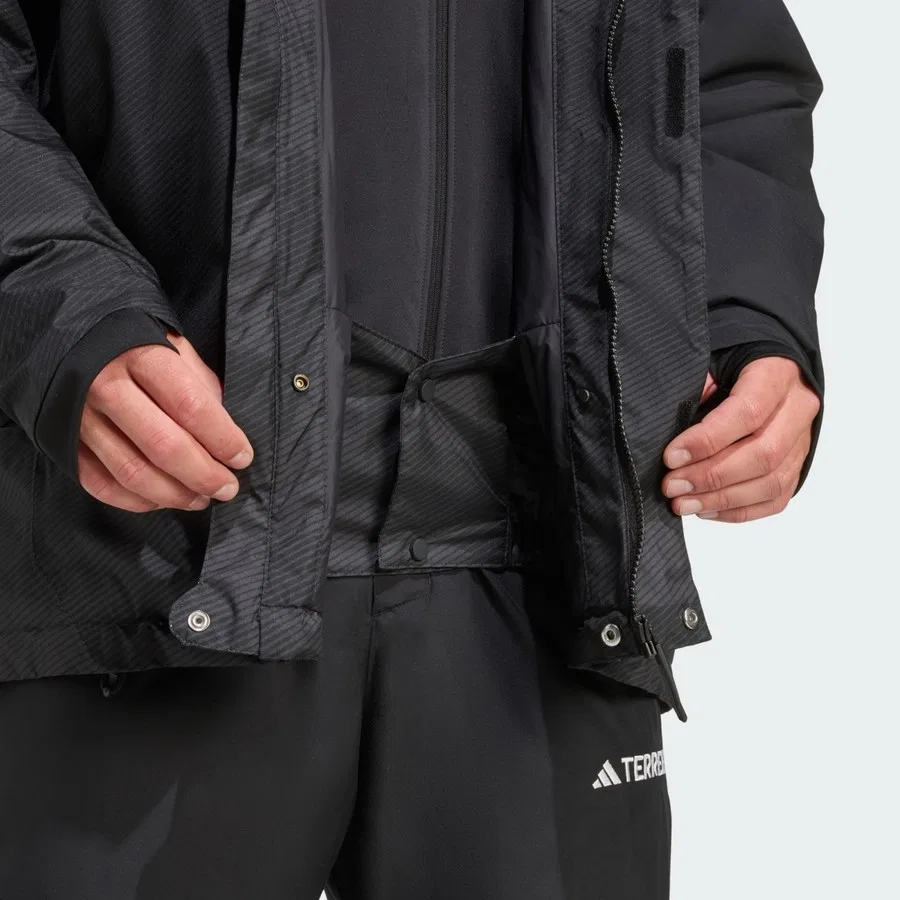 Мужской утепленный горнолыжный куртка с капюшоном Terrex Multi 2L Rain.RDY Insulated Jacket adidas, Черный — фото 4