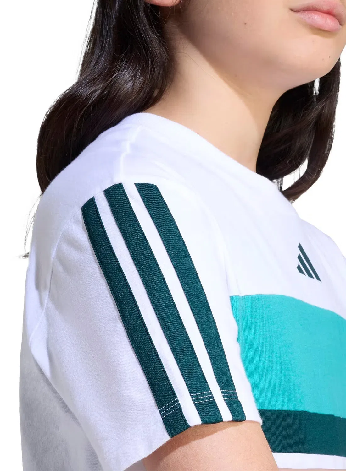 Футболка с полосатым принтом с коротким рукавом Tiberio Adidas — фото 3
