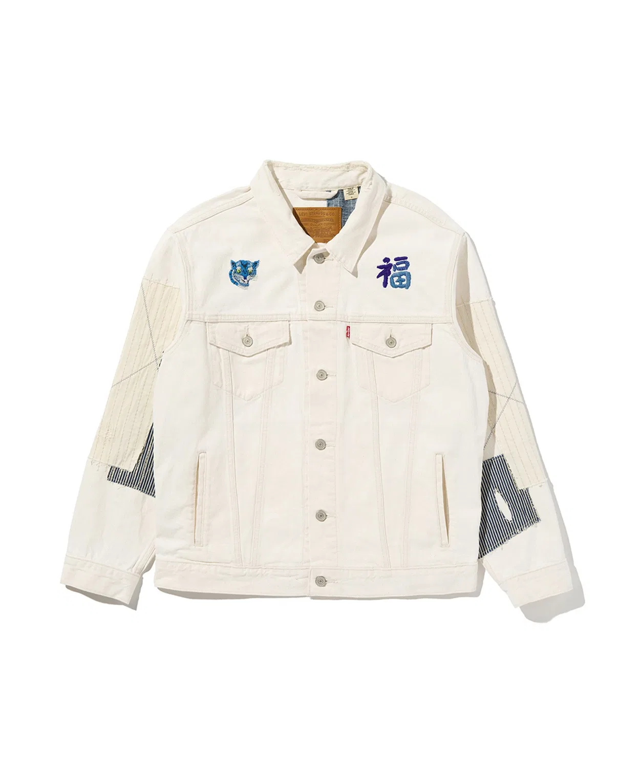 Мужская джинсовая куртка-трактор с релакс-посадкой, модель 501 DAY SPECIAL COLLECTION TYPE III Levi's, Белый — фото 4
