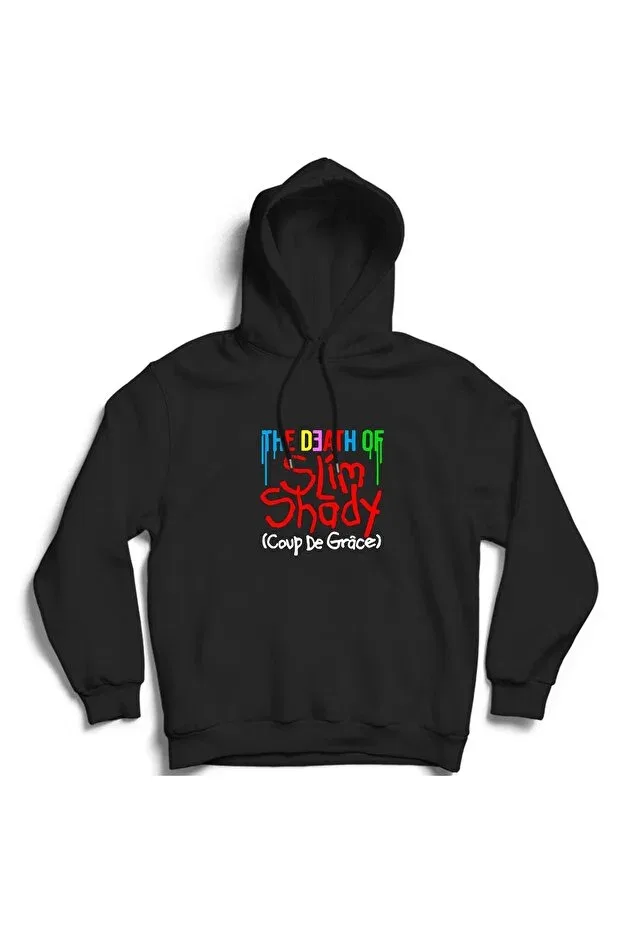 Детское худи для девочек с принтом Eminem - the death of slim shady rap hiphop hooded sweatshirt hoodie The Fame, Black