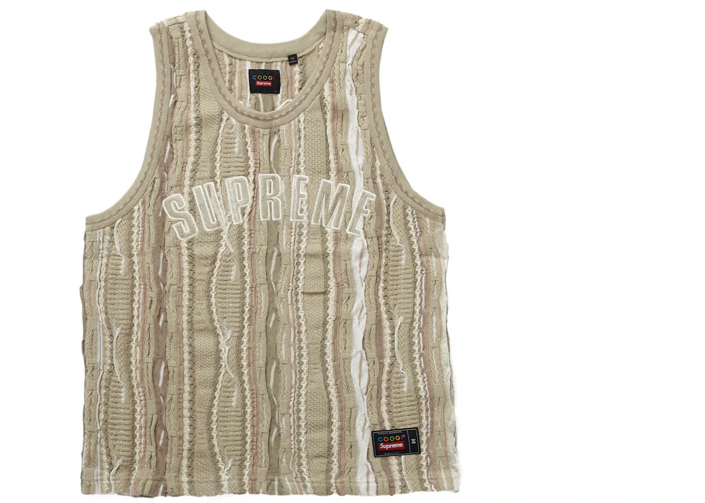 Мужская баскетбольная джерси с принтом Supreme Coogi Jersey, Tan