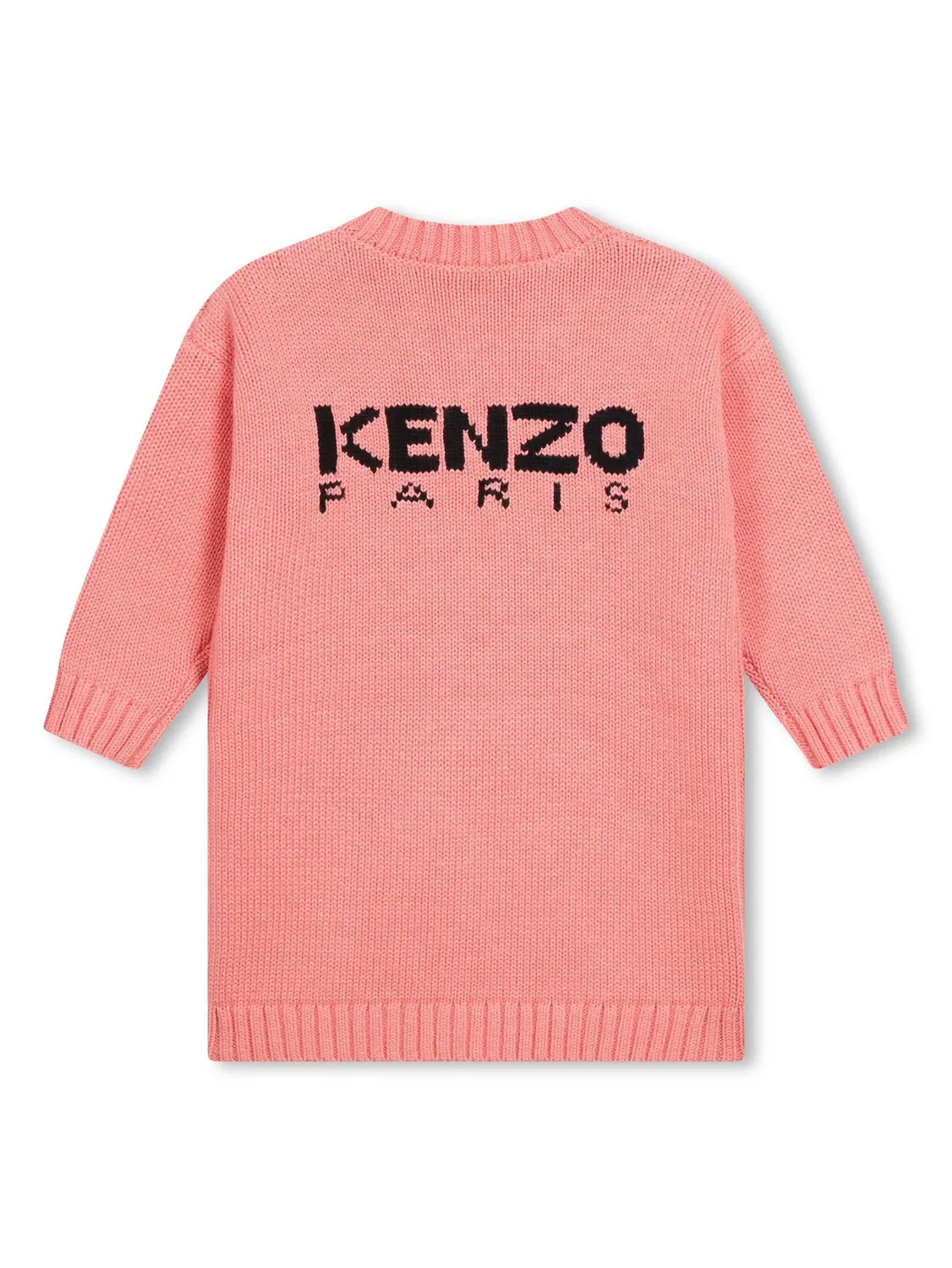 Платье с жаккардовым узором Цветок Боке Kenzo, розовый — фото 2