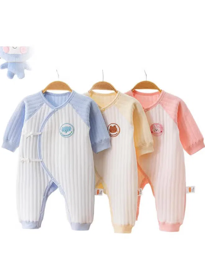 Боди-комбинезон утепленный с мишкой Babyprints, желтый — фото 2