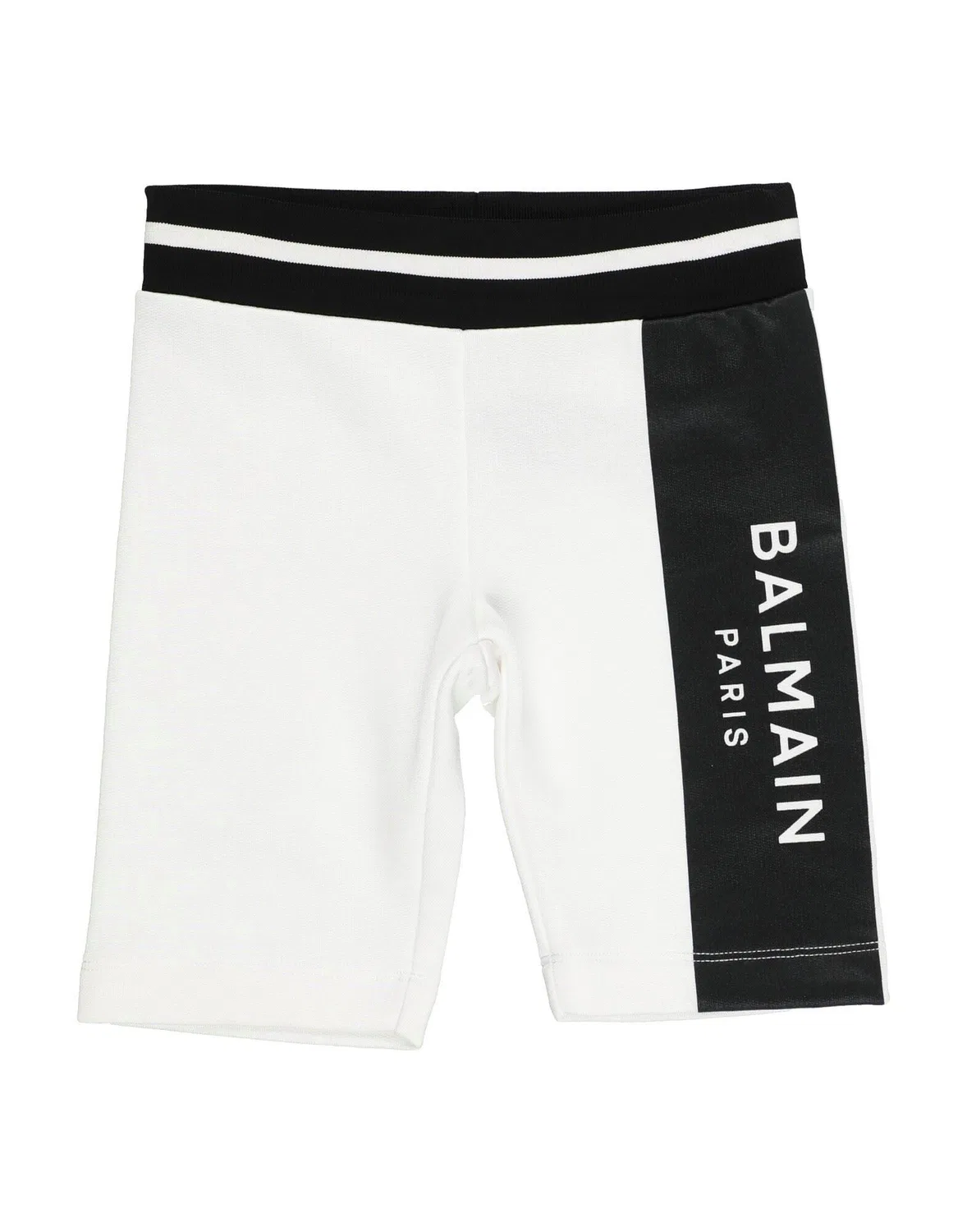 Детские шорты для девочек из французского терри White Balmain, белый