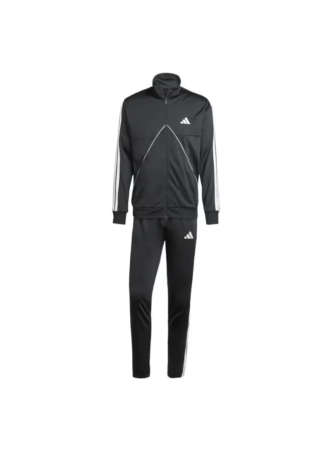 Комплект спортивный с гладкой фактурой Tiro Adidas, черный — фото 2