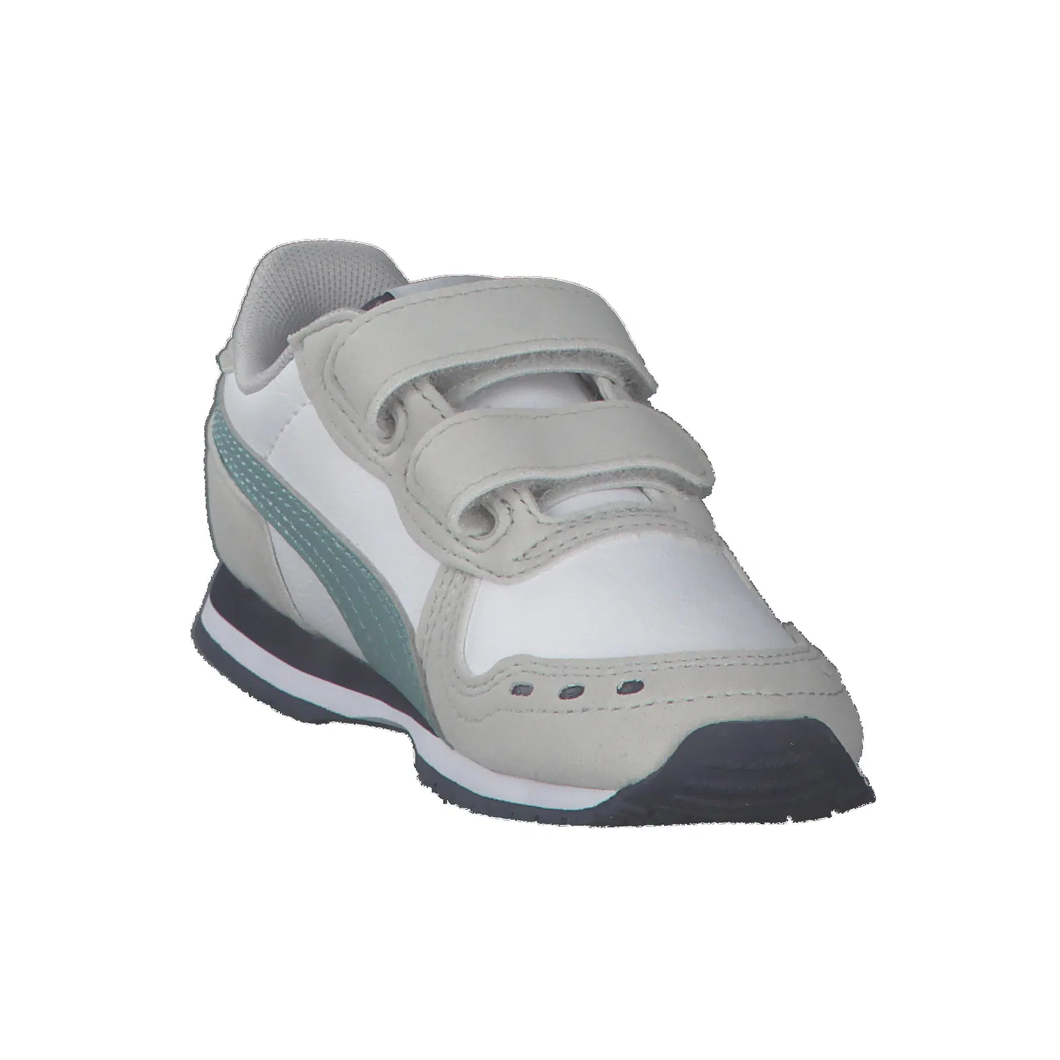 Детские кроссовки с принтом Cabana Racer Puma, Weiß Konigsblau Navyblau — фото 2