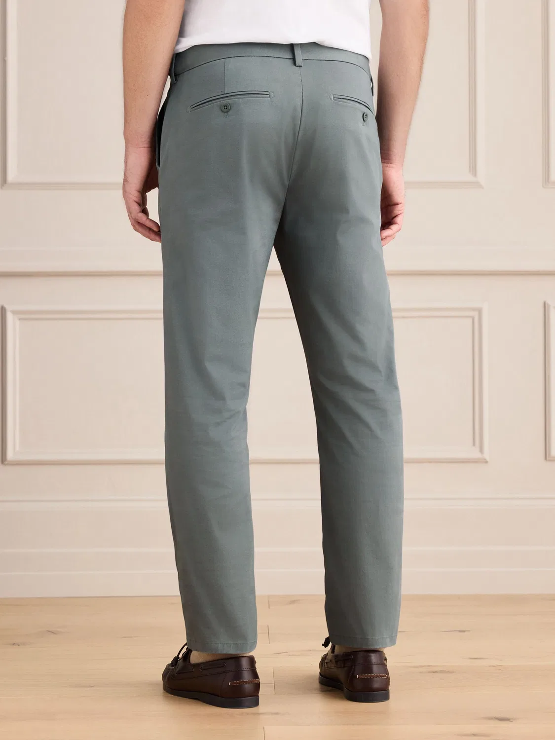 Брюки чинос slim fit Next, сине-зеленый — фото 3
