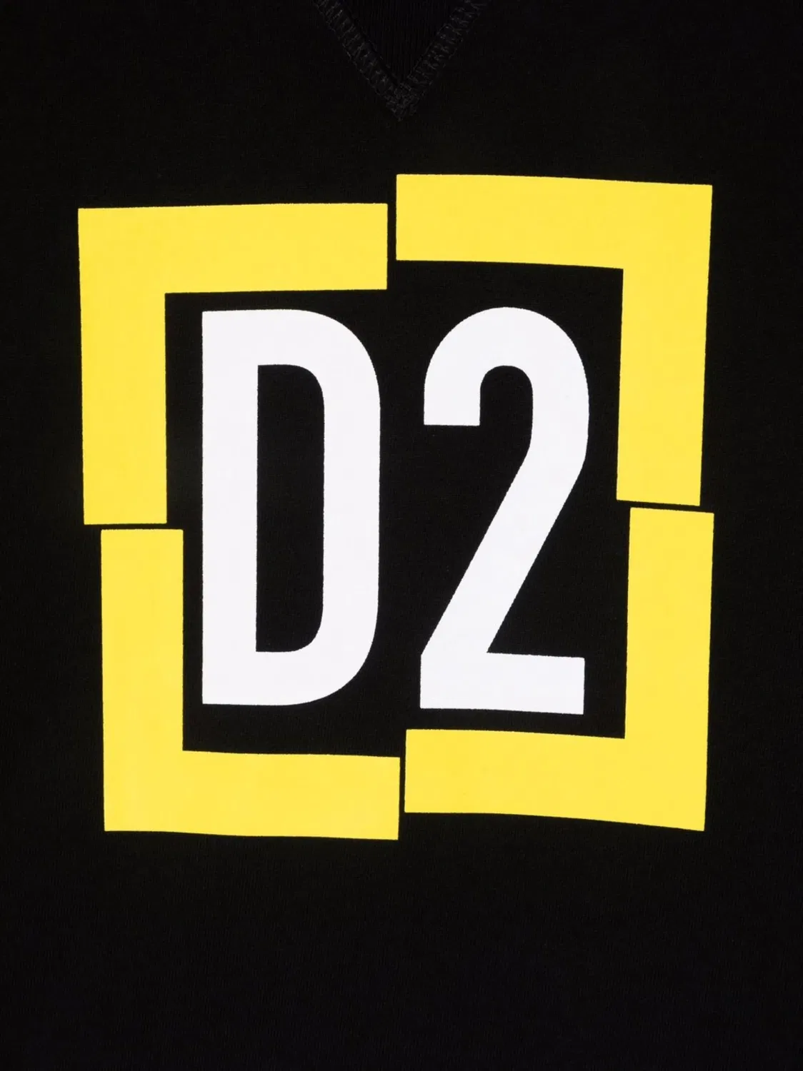 Толстовка с логотипом на круглом вырезе DSQUARED2, черный — фото 2