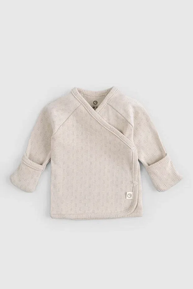 Детский комплект из 4 предметов Organic Cotton Newborn Set Little Gusto, Beige — фото 3