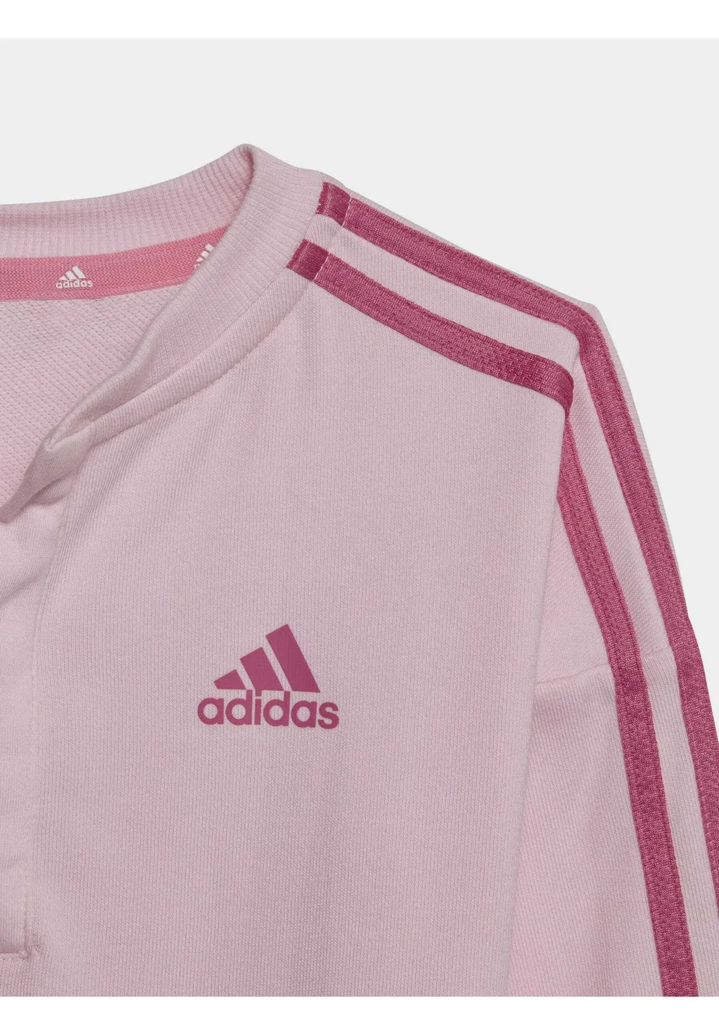 Комбинезон в полоску Essentials Adidas Sportswear, Clear Pink/Preloved Fuchsia — фото 3