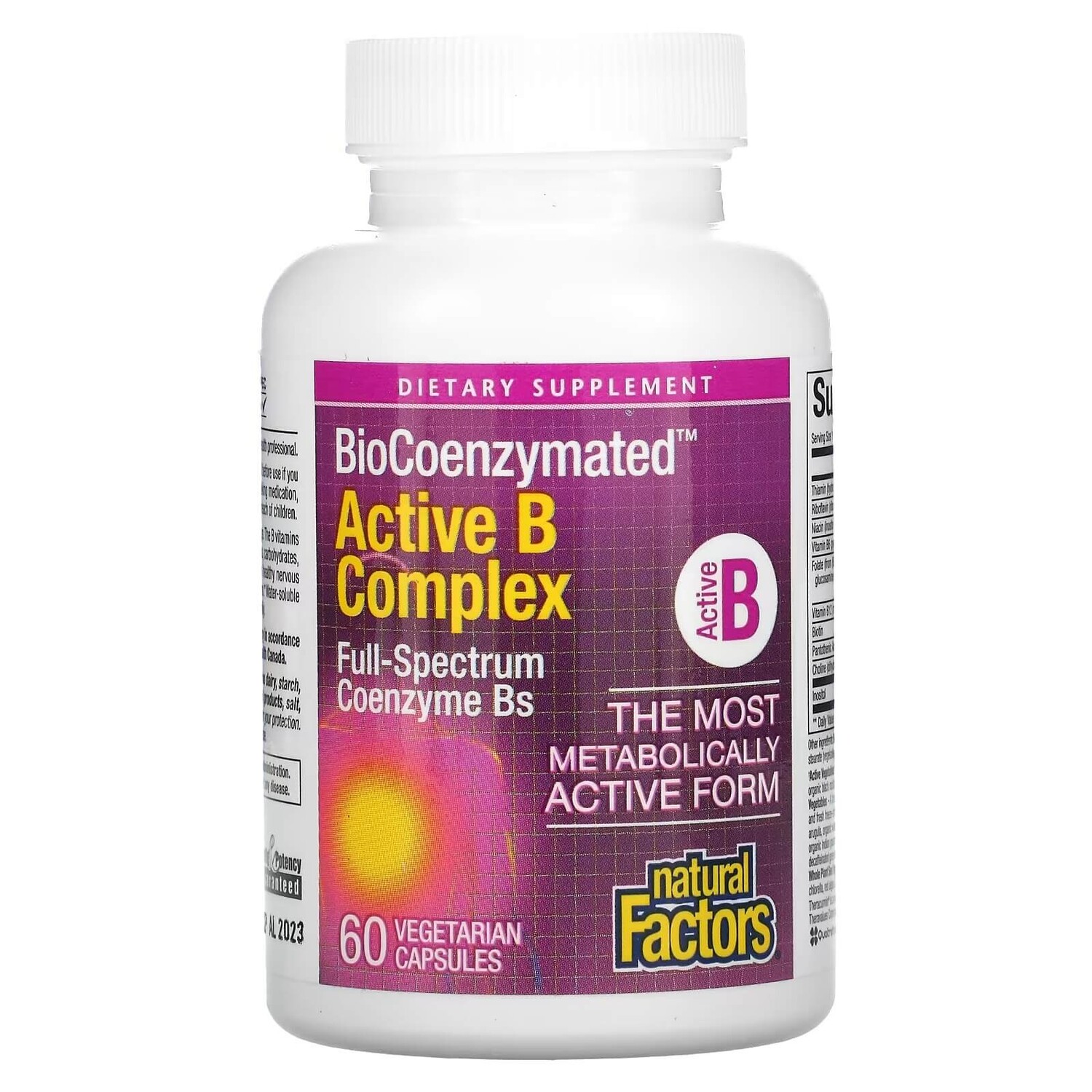 

Комплекс витамина В Natural factors, 60 капсул