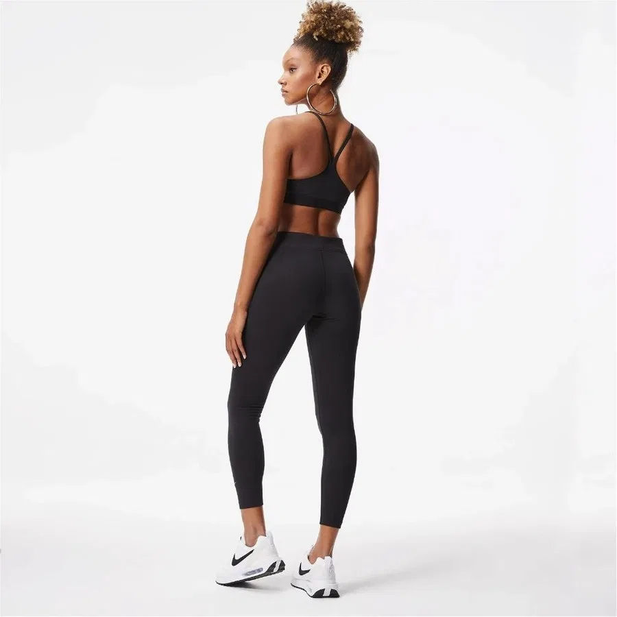 Леггинсы спортивные с высоким поясом Nike Essential, Черный — фото 2