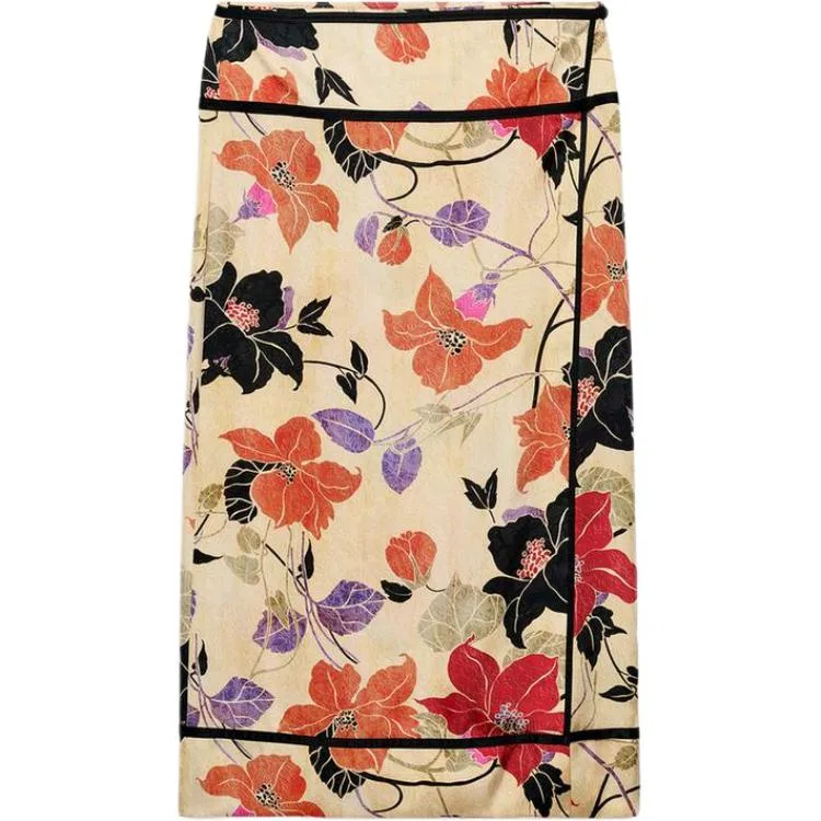 Женская повседневная длинная юбка ZARA, Multicolor