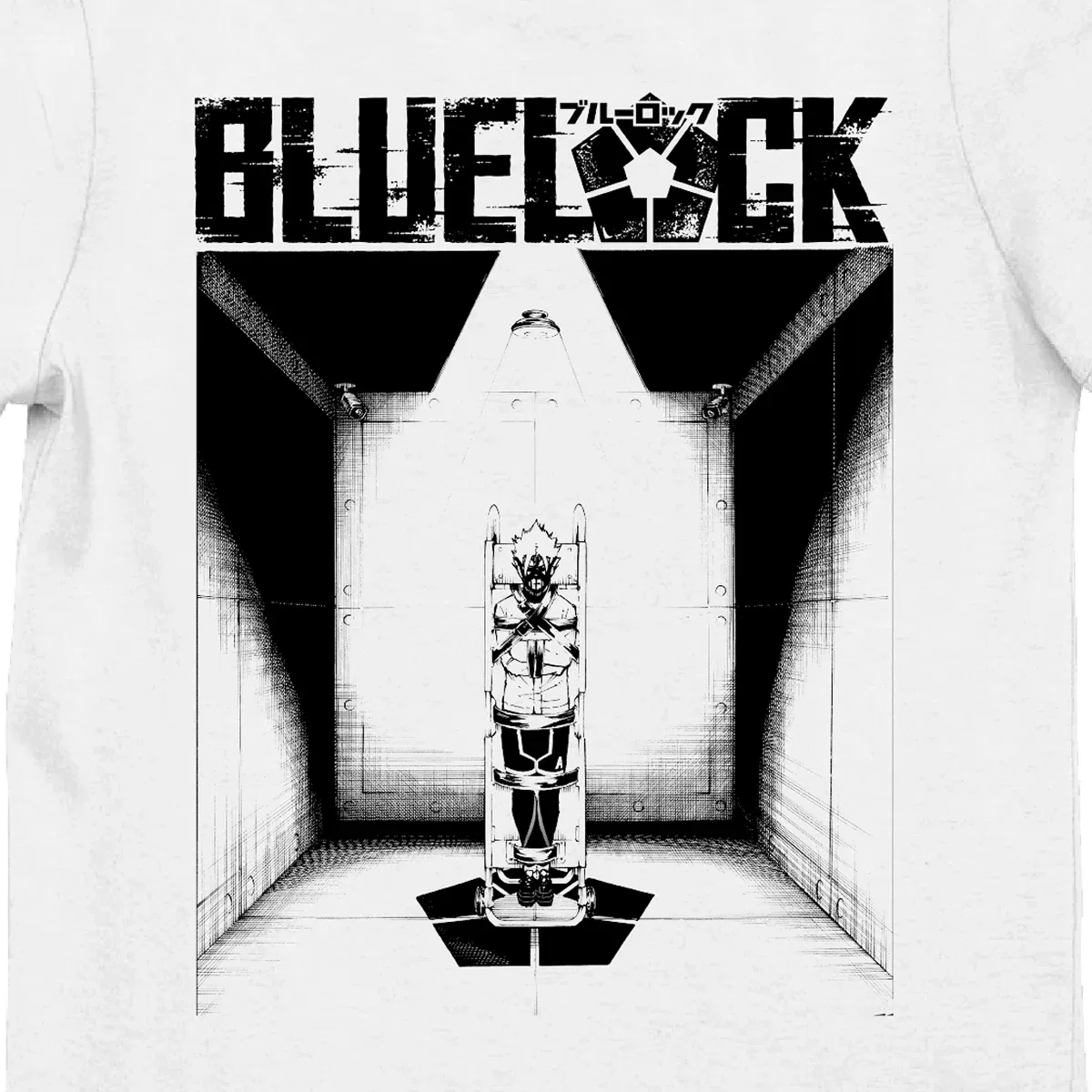 Детская футболка с принтом Blue Lock Manga Ryusei Straight Jacket для девочек Blue Lock, White — фото 2
