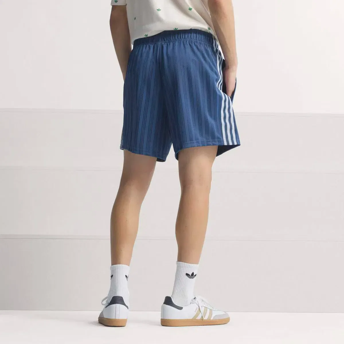 Мужские шорты с принтом Italia adidas, Azul Marino — фото 2