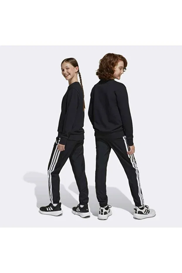 Детские спортивные штаны для девочек скинни climacool Adidas, Black-White — фото 2