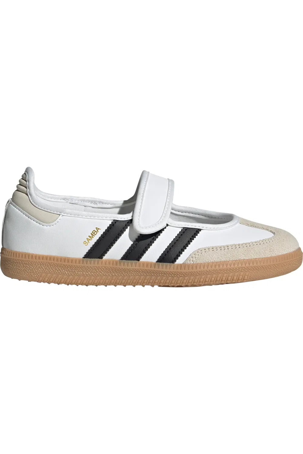 Детские кеды сандалии на низкой подошве Samba Jane adidas, Ftwwht/Alu — фото 3