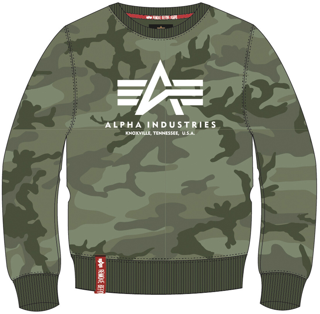 

Толстовка Alpha Industries Basic Camo, оливковая, Зеленый, Толстовка Alpha Industries Basic Camo, оливковая