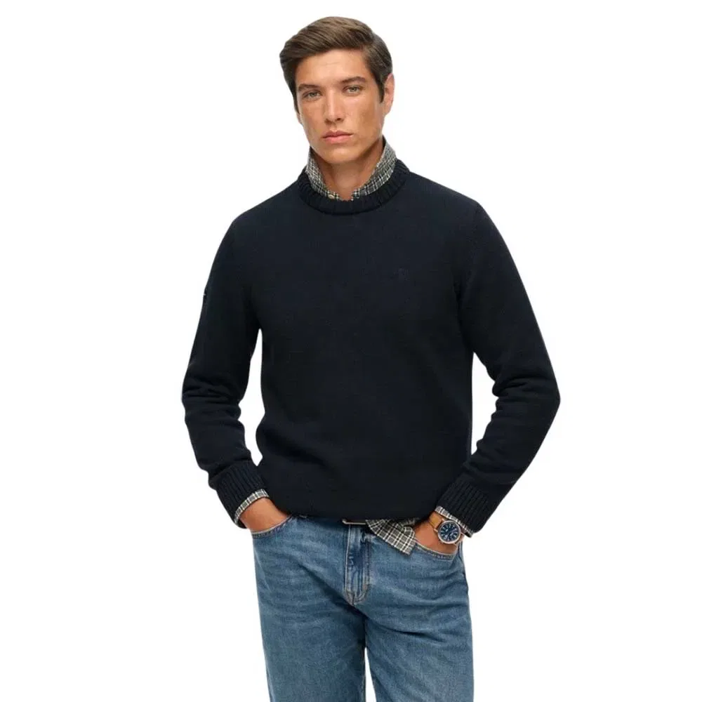 Свитер Preppy Cotton Superdry, синий