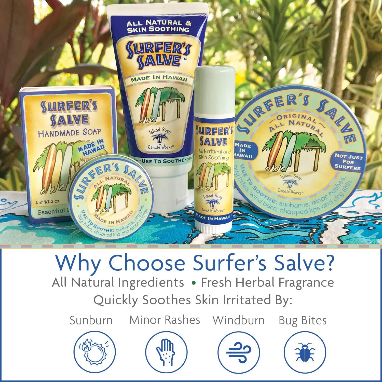Бальзам Surfer's Salve Island Soap & Candle Works, 90 мл — фото 4