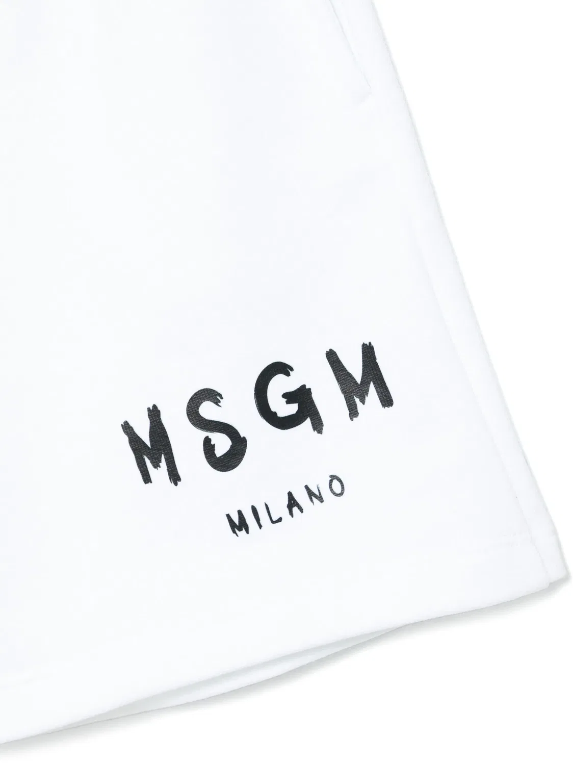 Шорты из 100% хлопка для мальчиков MSGM, белый — фото 3
