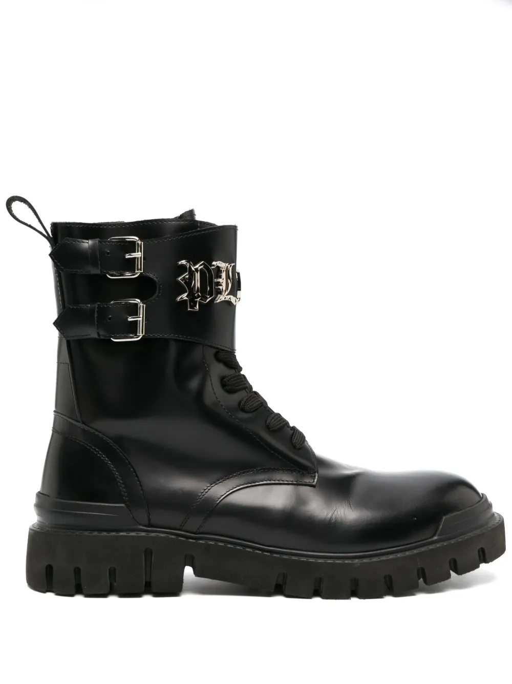 

Ботинки Gothic Plein на шнуровке Philipp Plein, черный