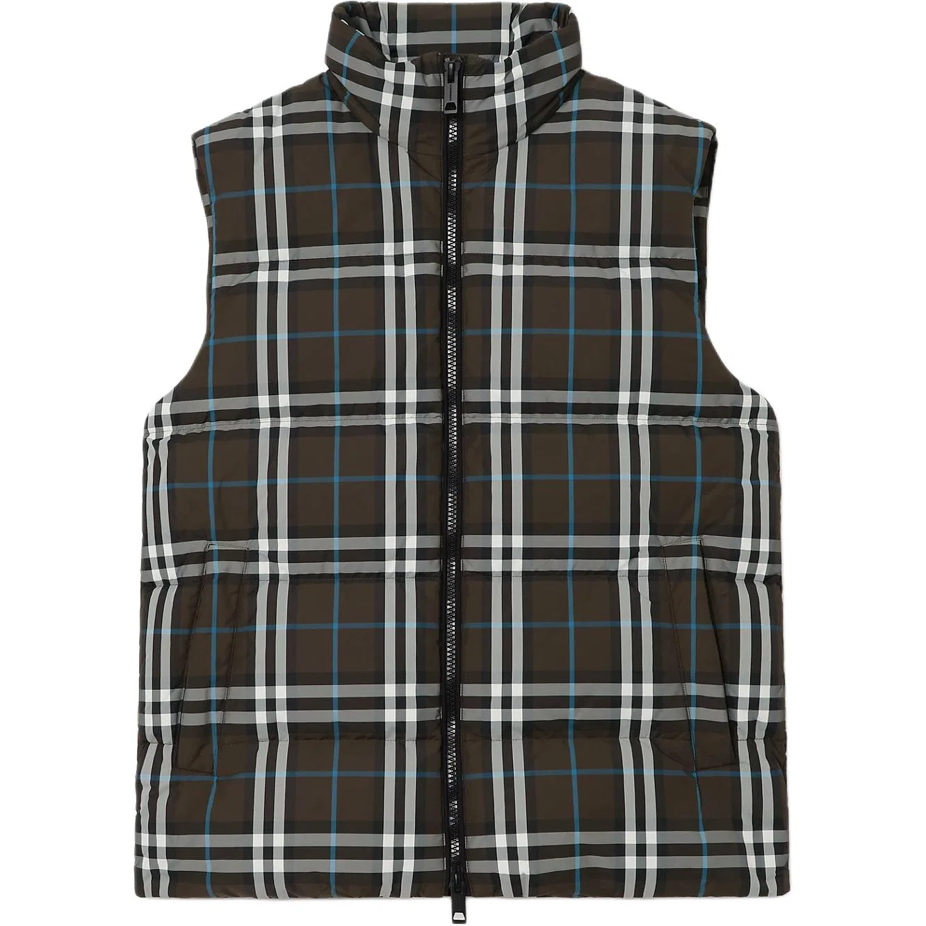 Мужская пуховая жилетка с воротником-стойкой Burberry, Brown