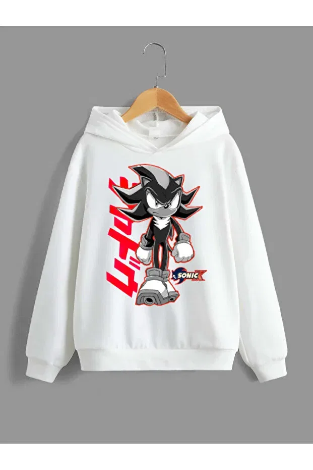 Детское худи с принтом для девочек Sonic Logo Model551 Galashop, Black