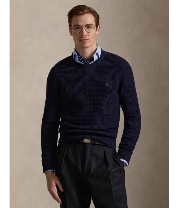 Мужской пуловер из шерсти Polo Ralph Lauren, Blu Marino