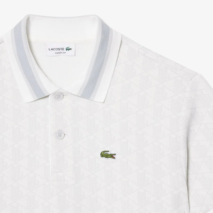 Футболка-поло LACOSTE белого цвета — фото 2