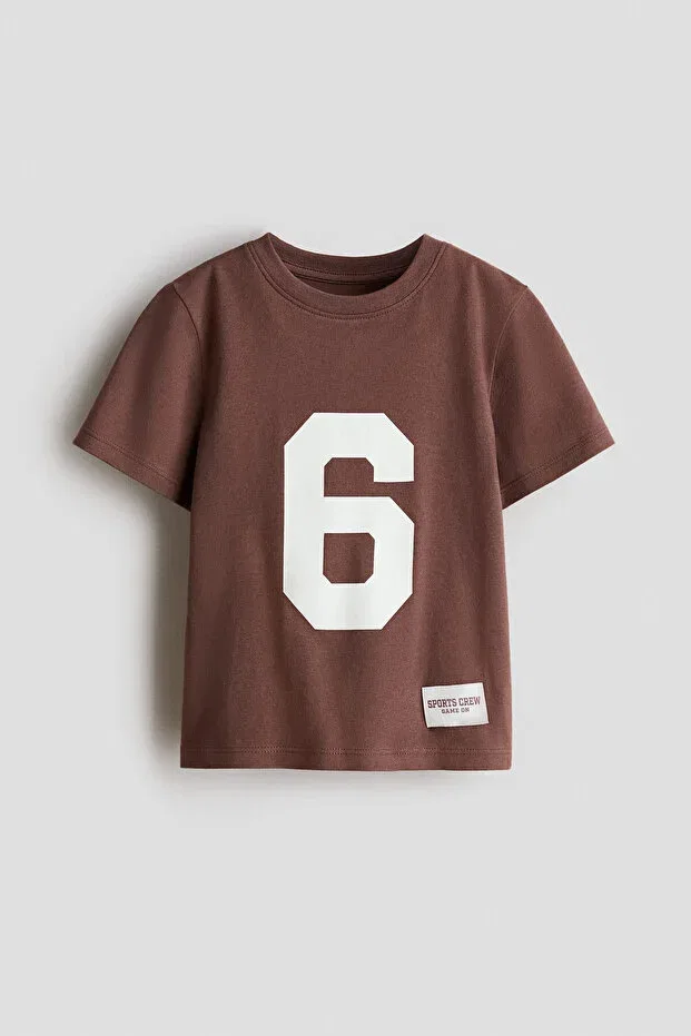 Детская футболка с принтом H&M, Brown — фото 4
