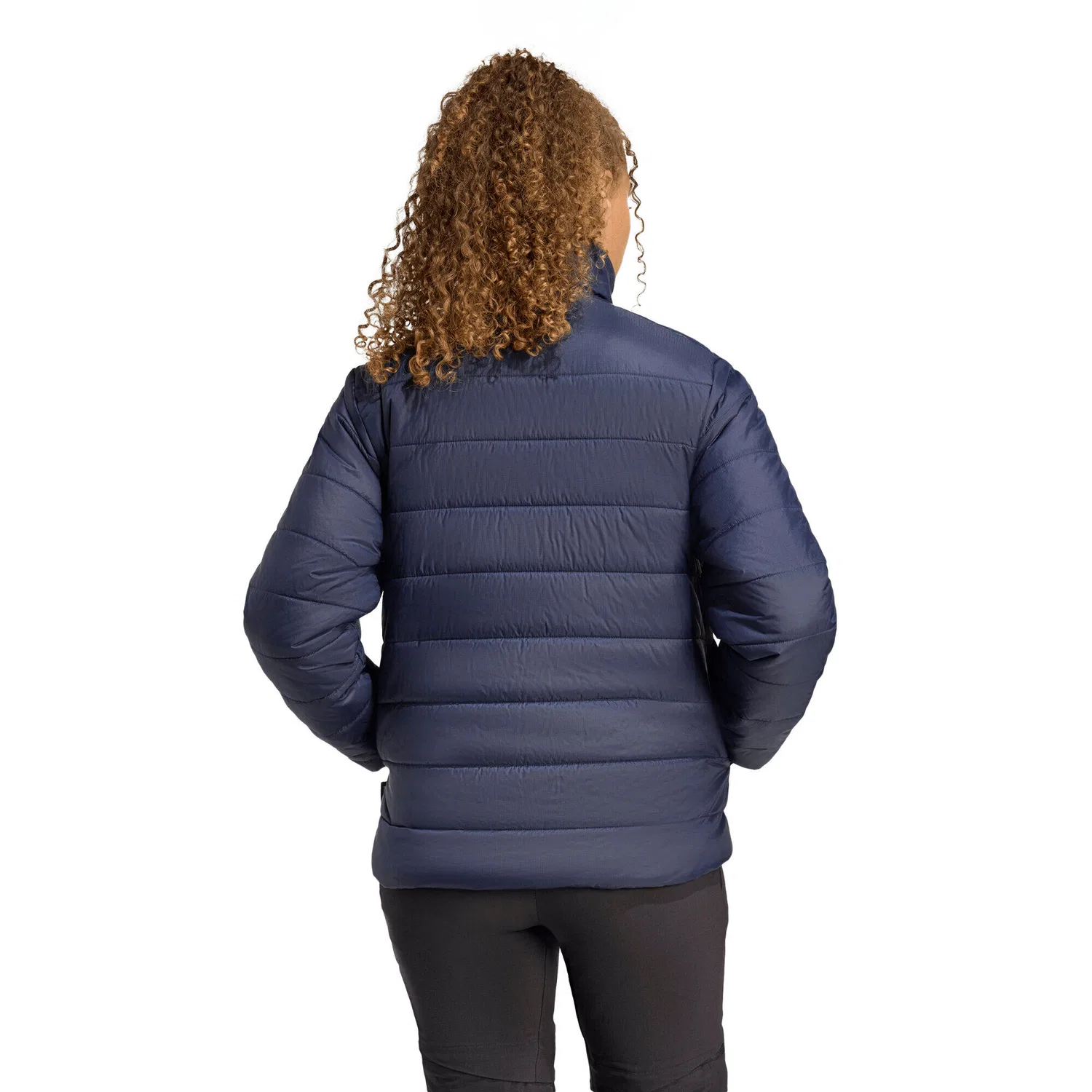 Женская стеганая куртка с утеплителем adidas TERREX MT ESS PAD J, Dark Blue Weiss Navyblau — фото 2