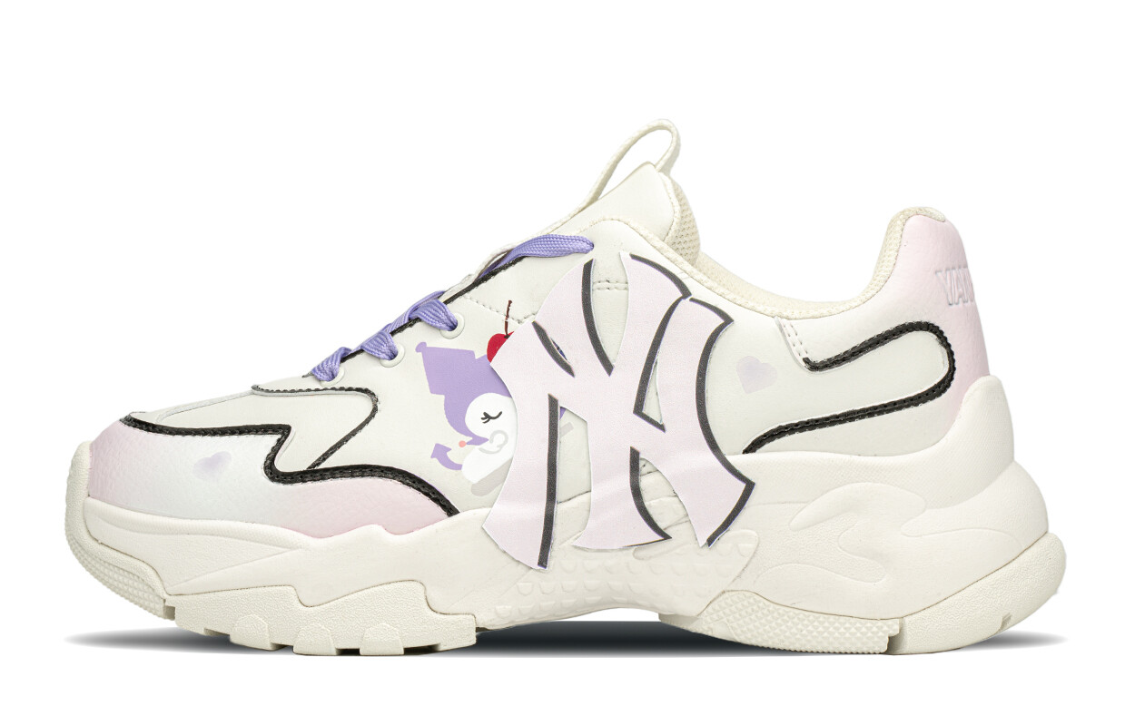 

Кроссовки MLB Big Ball Chunky Chunky Sneakers Unisex Low-top White/purple, сиреневый/фиолетовый/белый