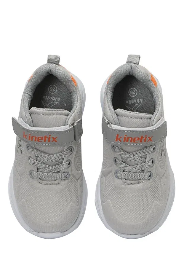 Детские кроссовки для мальчиков текстильные Kinetix, Gray-Orange-Gri — фото 4