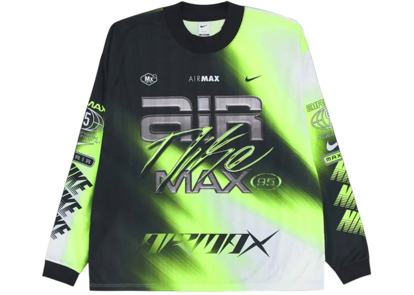 Мужская футболка с длинным рукавом Culture of Football Dri-FIT Nike, цвет Volt/Black/White