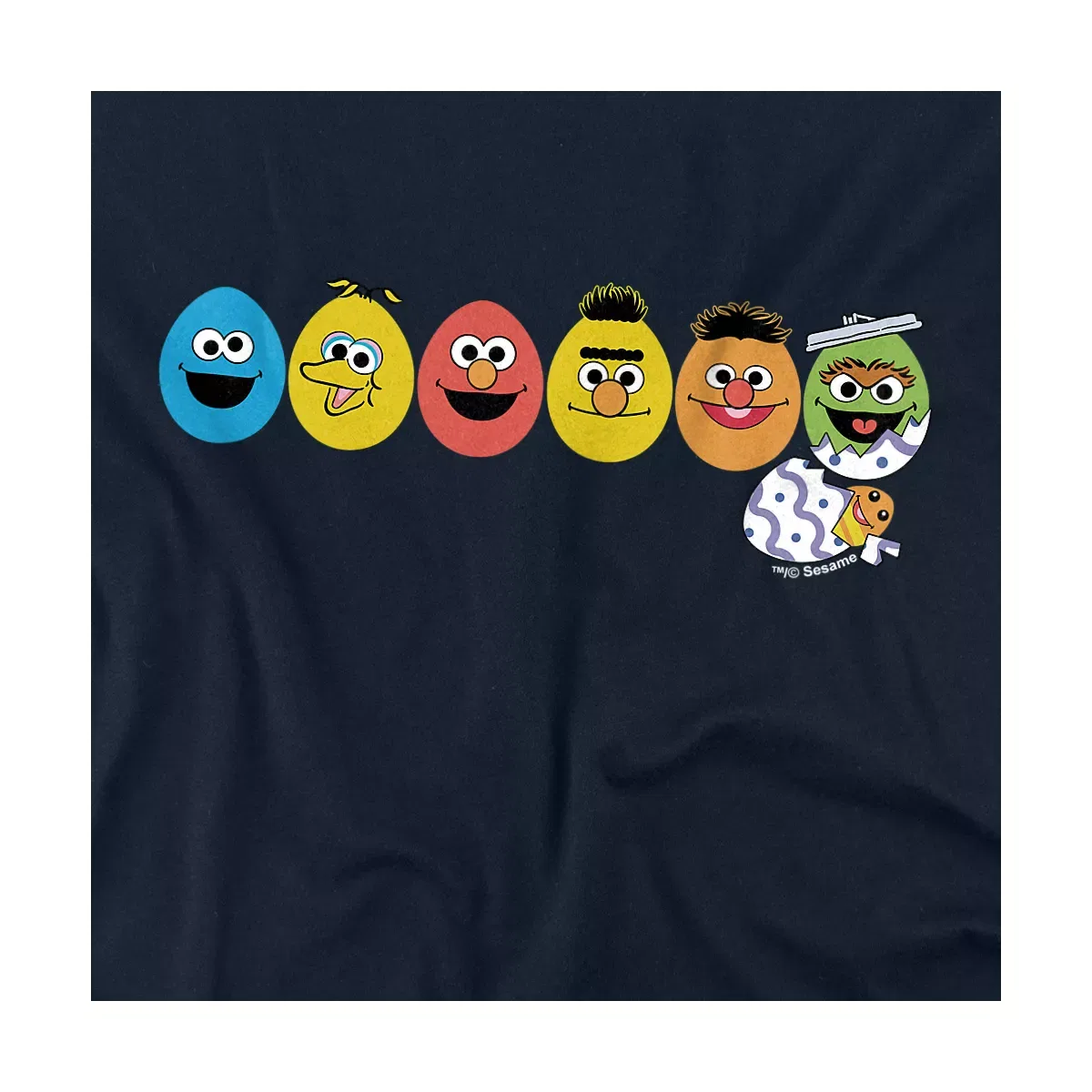 Детский боди с коротким рукавом Sesame Street, Navy — фото 2