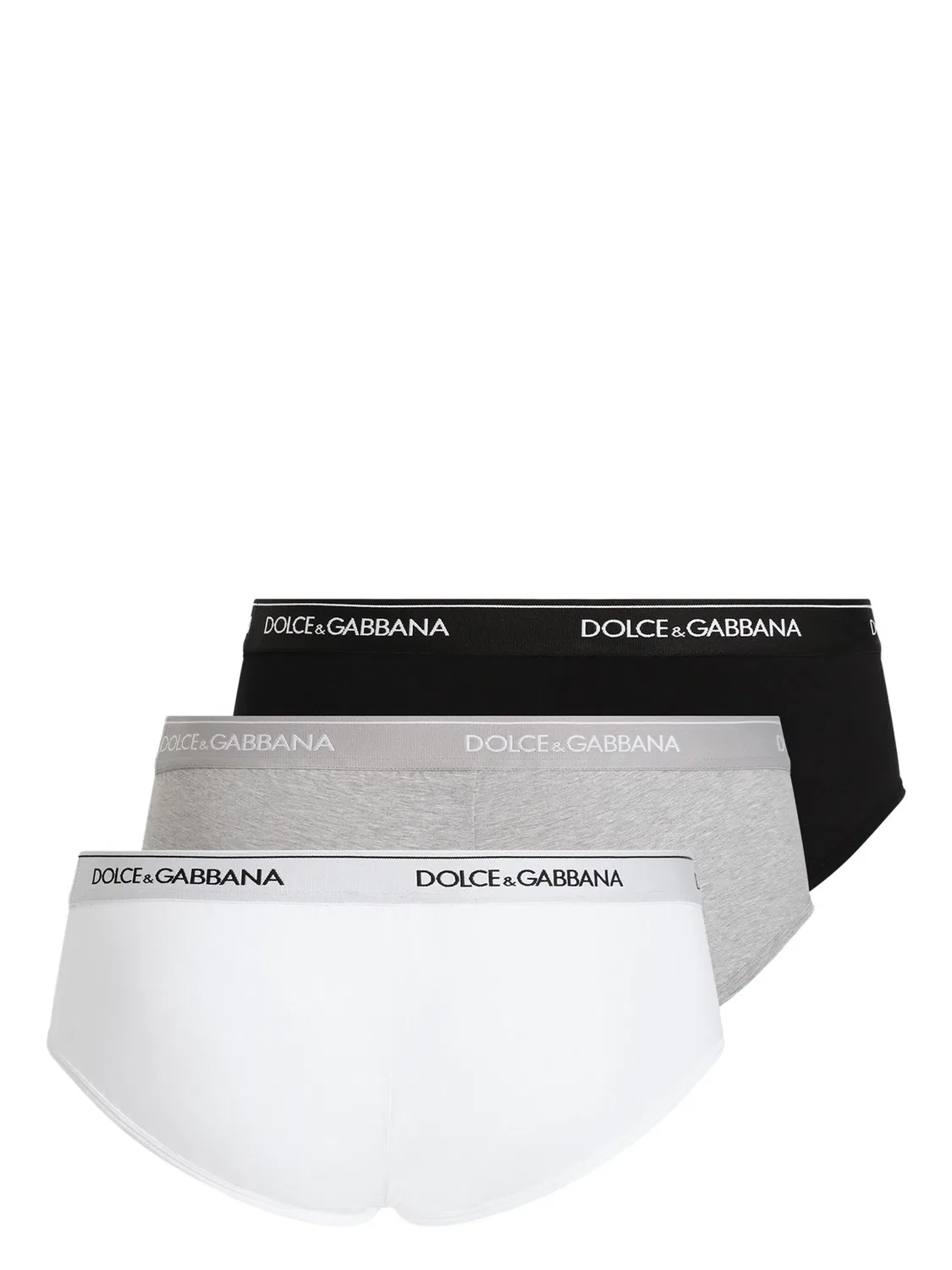 Трусы-брифы в упаковке из трех штук Dolce & Gabbana, белый — фото 4