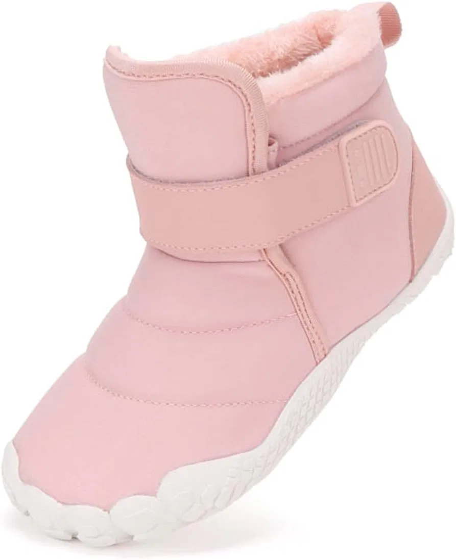 Детские зимние ботинки для девочек и мальчиков с широким носком SECHRITE, Pink